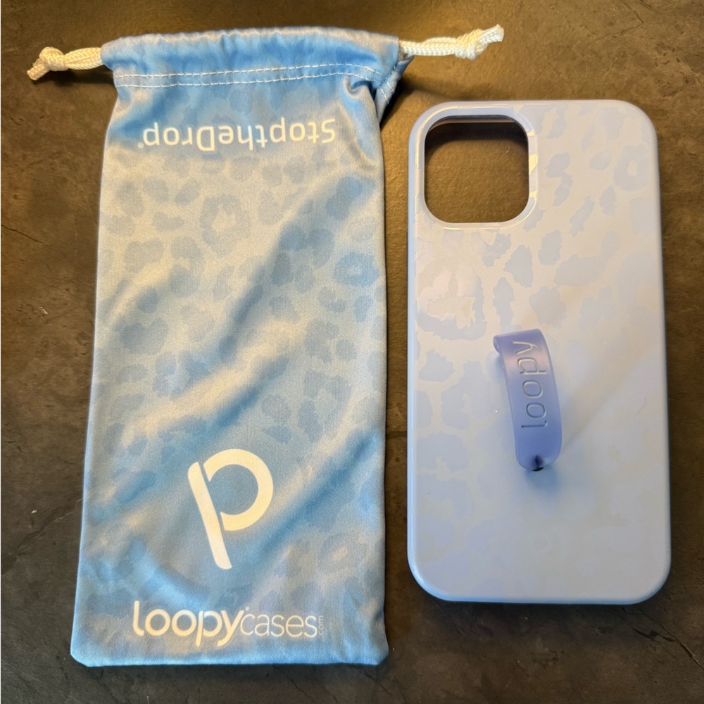Loopy Case Light Blue Leopard Phone Case